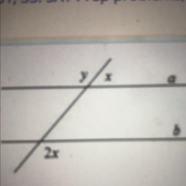 (SAT Prep) In the figure, a ll b. What is the value of y? A.60 B.110 C.120 D.150-example-1