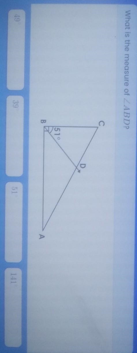 What is the measure of ZABD?​-example-1