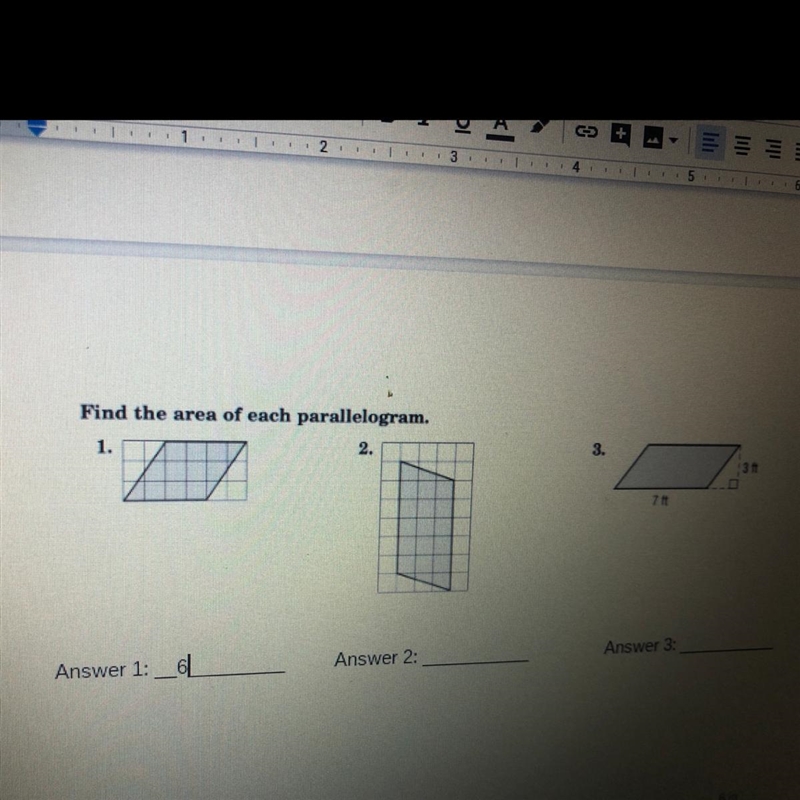 Find the area of each parallelogram.-example-1