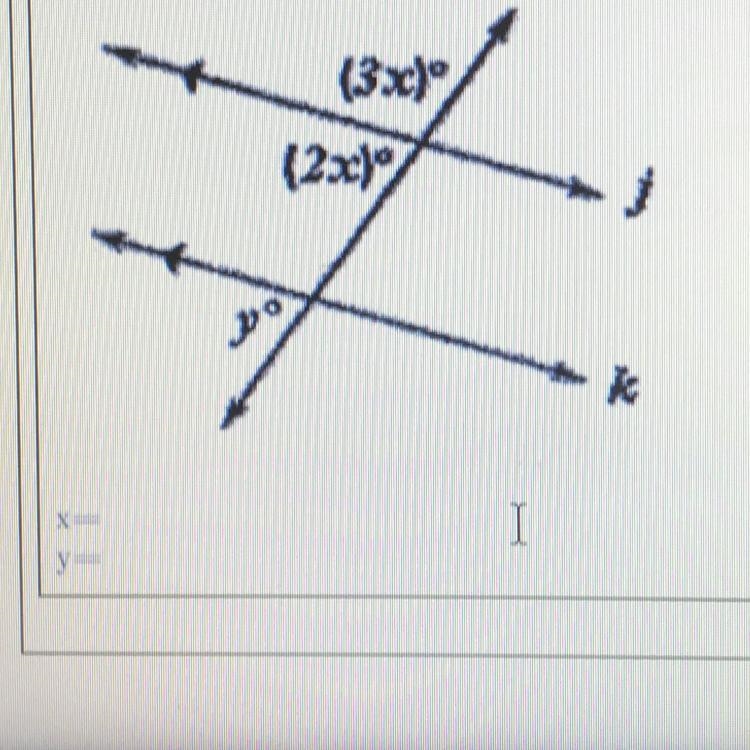 Solve x and y. Plz show work-example-1