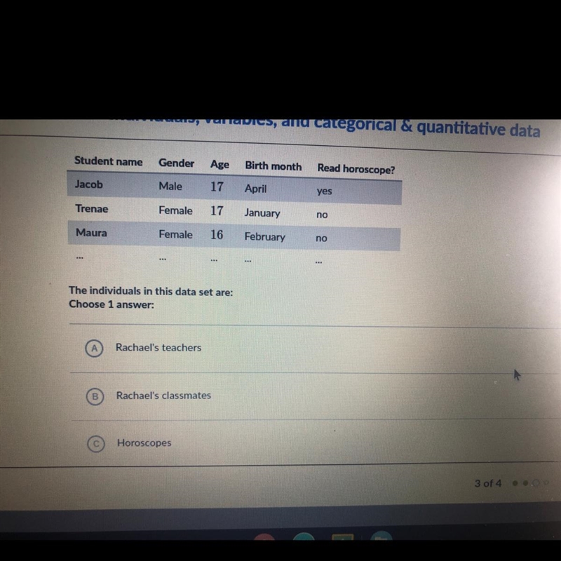 Rachael gave a survey to her classmates to learn about their superstitions. Here's-example-1