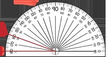 PLEASE HELP Select the correct measurement of the angle shown on the protractor. A-example-1