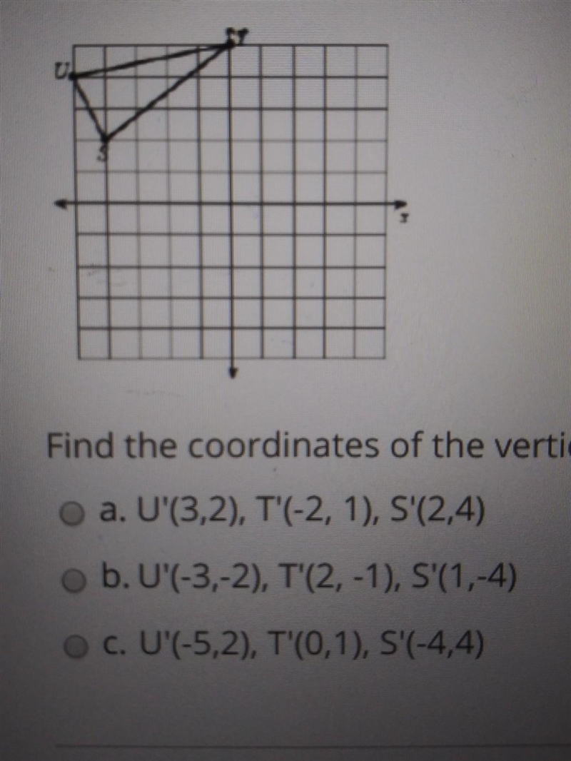 find the coordinates of the vertices of the triangle after a reflection across the-example-1