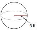 The mass of the sphere is 800 lbs. Find the density of the sphere to the nearest tenth-example-1