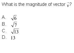 TIMED!!!!! What is the magnitude of vector v.picture has answers!!!-example-2