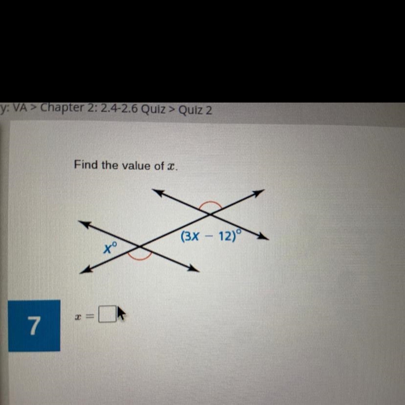 Find the value of x-example-1