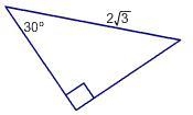 Find the longer leg of the triangle. >3 >√3 >9 >√6-example-1