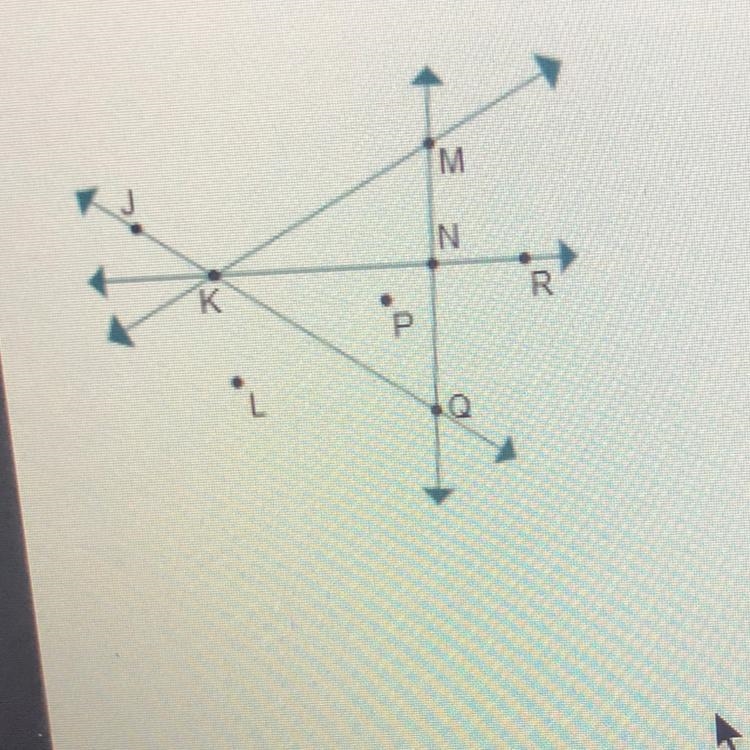 Someone help quick!!! The diagram shows several points and lines. Which statements-example-1