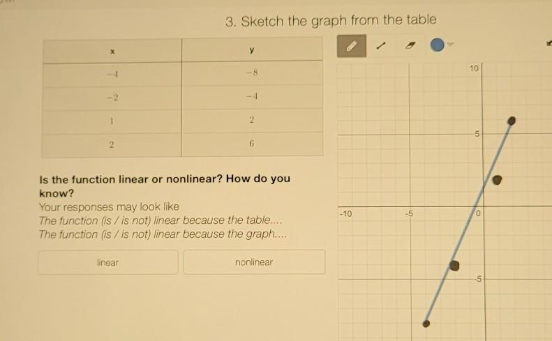 Please help and please explain the answers to weather its linear or nonlinear? ​-example-1