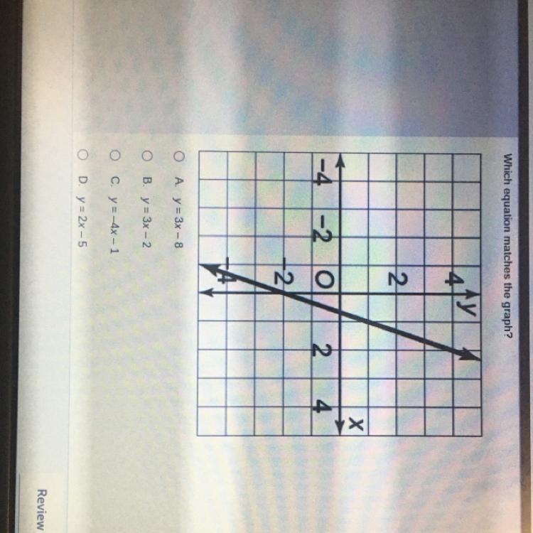 Which equation matches the graph? PLEASE HELP MEEEE-example-1