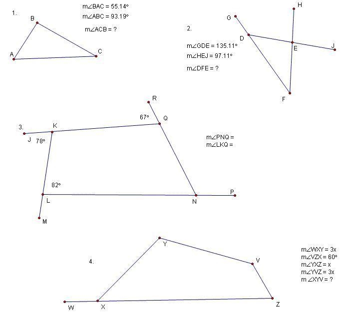 Solve for the unknown angles. Justify your answers.-example-1