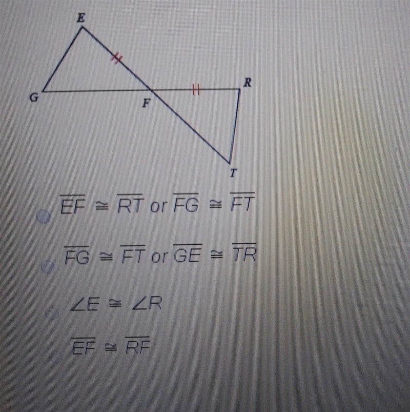 State what additional information is required in order to know what the triangles-example-1