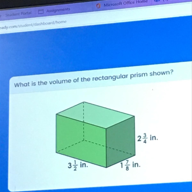 What is the volume of the rectangular prism shown? Please answer ASAP-example-1