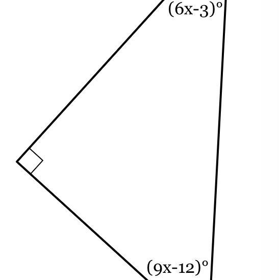 The measures of the angles of a triangle solve for X-example-1