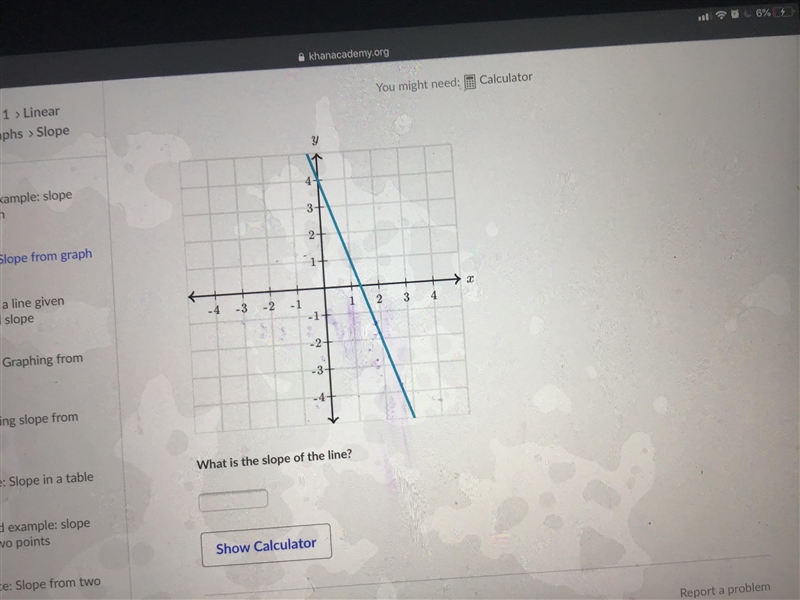 Pls help what’s the slope-example-1