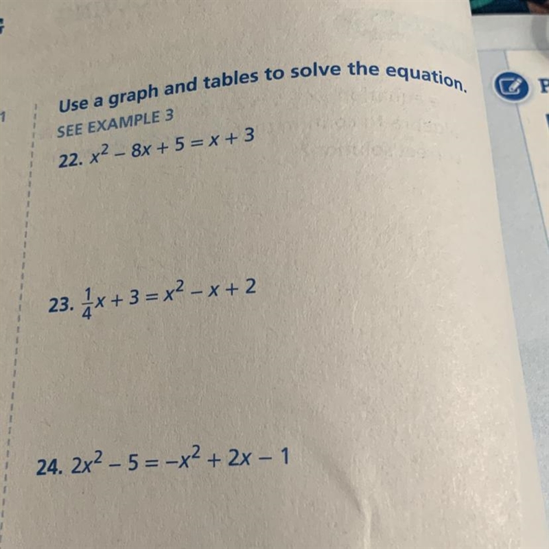 I need 22 and 24 ( solve using a graph and tables )-example-1