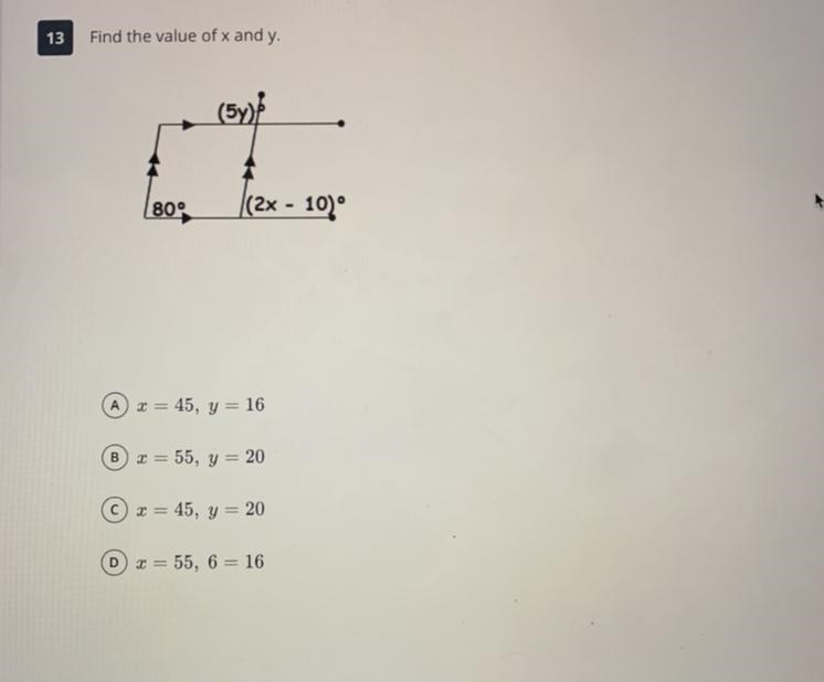 Find the value of x and y.-example-1