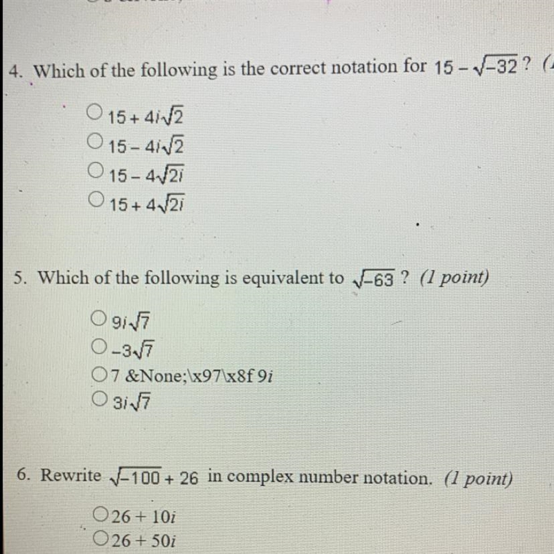 4. which of the following is the correct notation for 15-sqr-32 5. which of the following-example-1