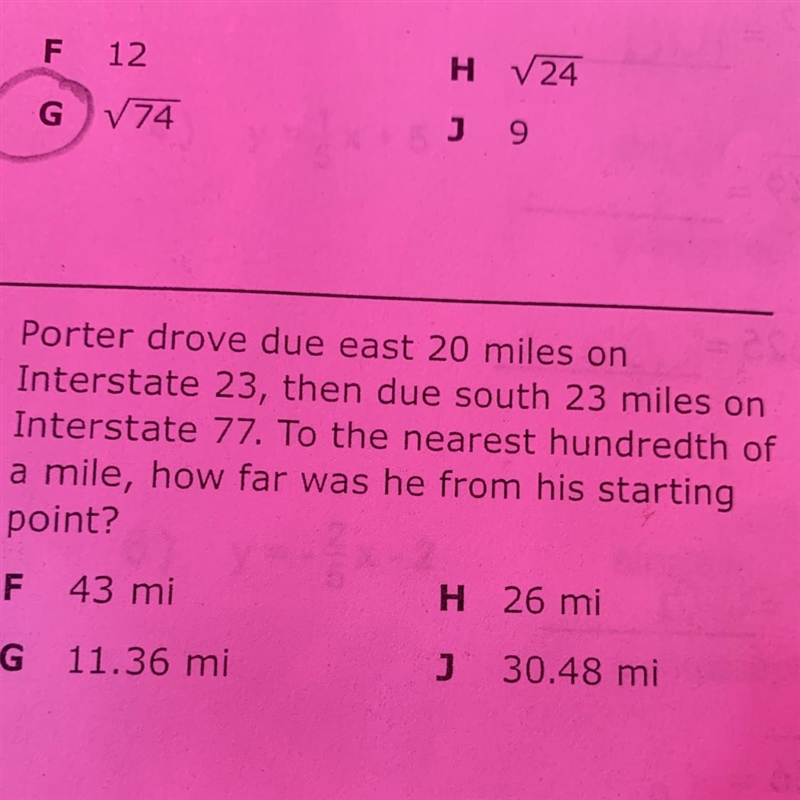 How do I solve for his beginning to his starting point?-example-1