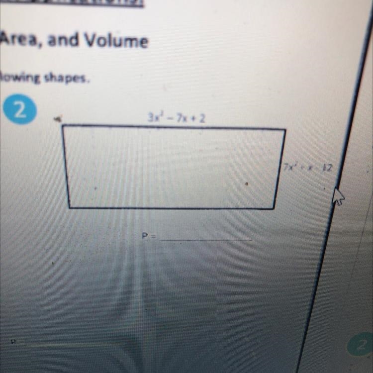 What’s the perimeter. Need help immediately-example-1