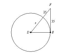 Find x. Assume that segments that appear tangent are tangent. Question 5 options: 47 24 12 19-example-1