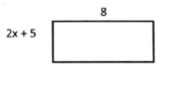 (50 points) If the area of the rectangle shown is 88 square inches, which equation-example-1