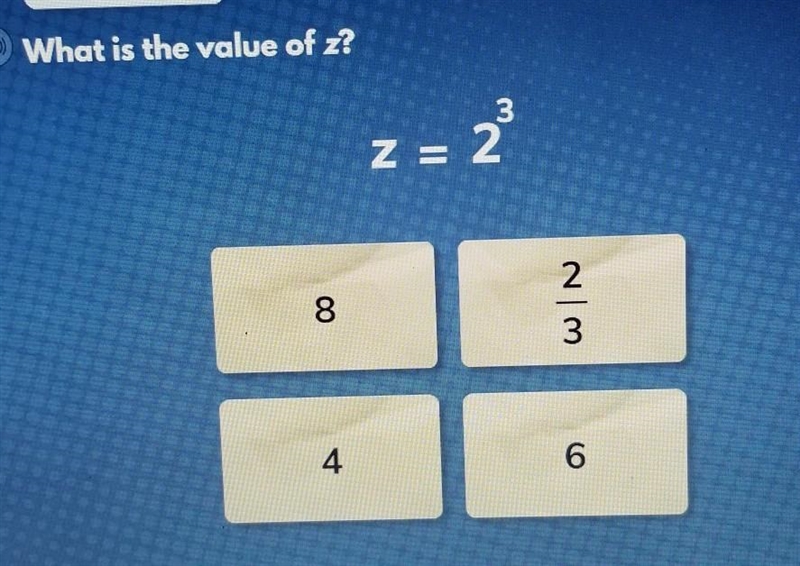 What is the value of z? z=2³​-example-1