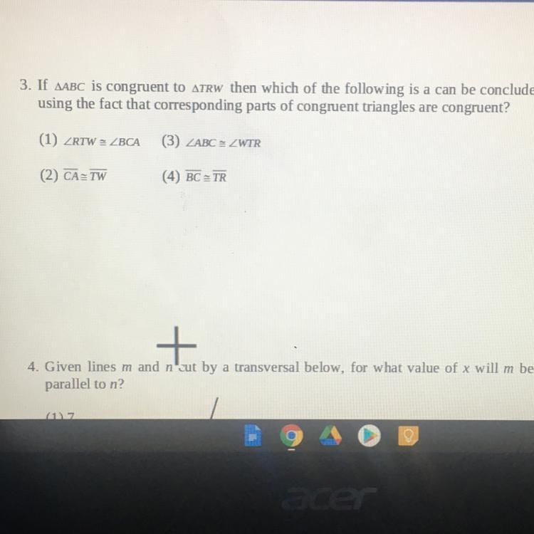 What’s the answer to #3?-example-1