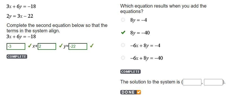 "The solution to the system is (#,#)." I'm really tired and for my life-example-1