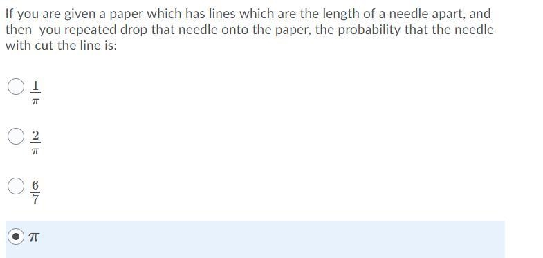 If you are given a paper which has lines which are the length of a needle apart, and-example-1