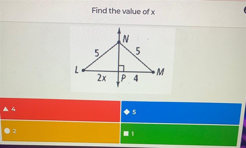 Find the value of x. Show steps-example-1