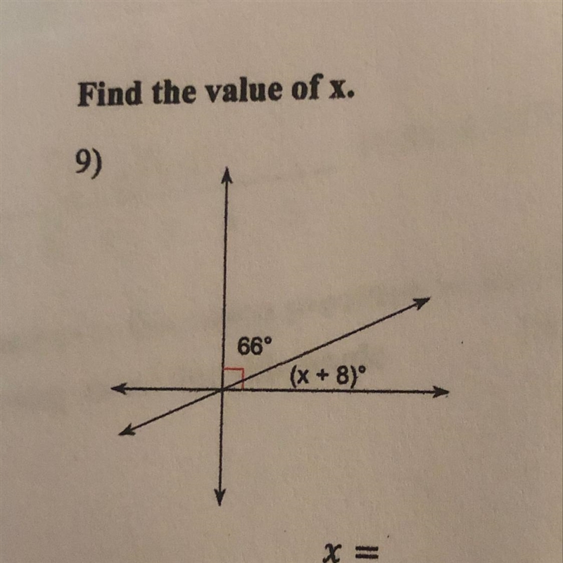 Please find the value of x :)-example-1