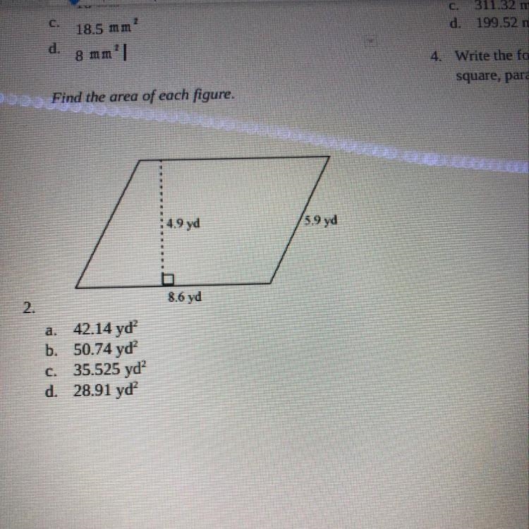 Find the area of each figure-example-1