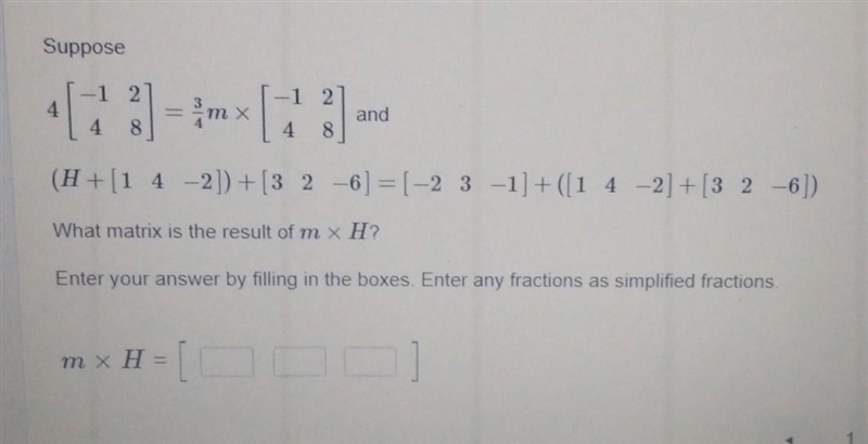 what matrix is a result of m x h enter your answer by filling in the boxes enter any-example-1