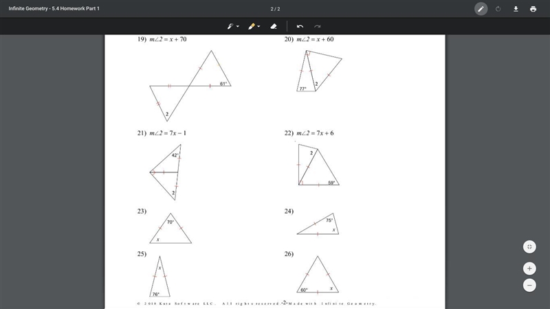 What are the values of x (plz i need answers asap) 30 pts-example-1