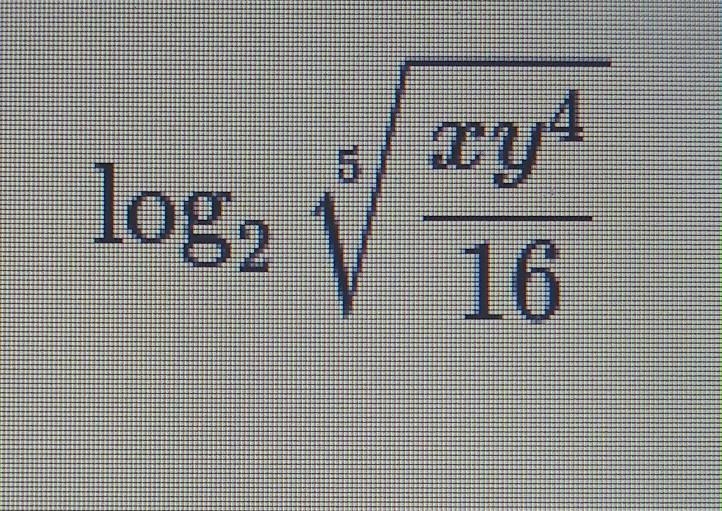 Use the properties of logarithms to expand each logarithmic expression as much as-example-1