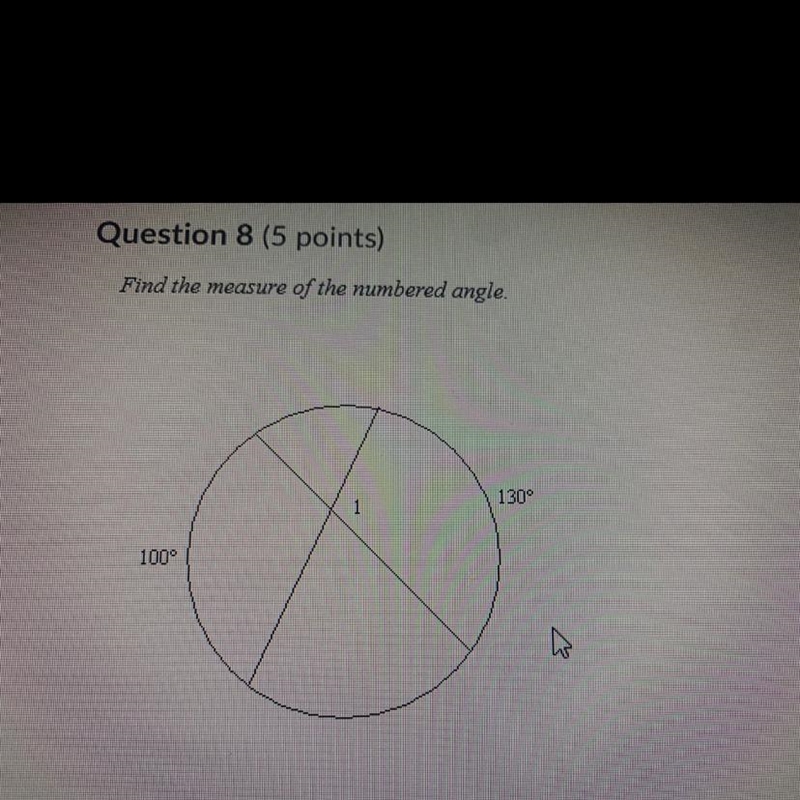 Find the measure of the numbered angle-example-1