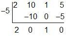 What dividend is represented by the synthetic division below?-example-1