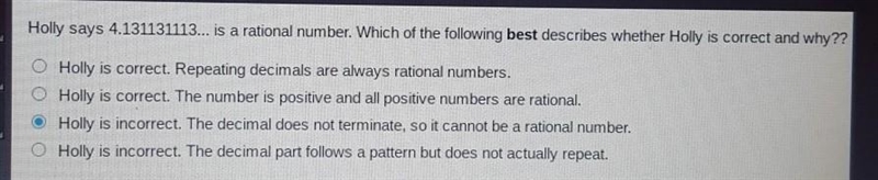 Plz help I k ow she is incorr3ct but idk if it's c or d for 15 pts!!!​-example-1