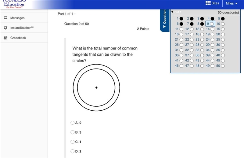 What is the total number of common tangents that can be drawn to the circles-example-1