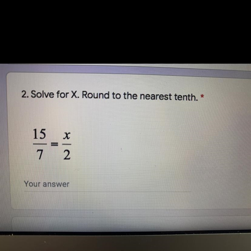 Solve for x, round to the nearest tenth-example-1