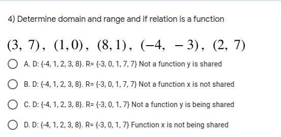 Solve them no need for work 1) Determine Domain of graph below in interval notation-example-1