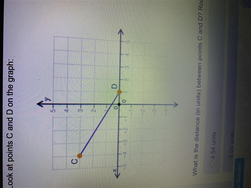 What is the distance (in units) between points C and D? Round your answer to the nearest-example-1