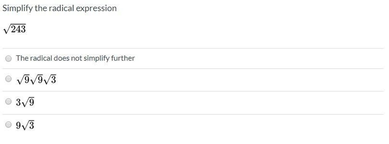 Simplify the radical expression.-example-1