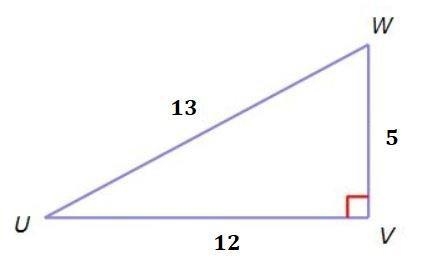 Express the tangent of ∠U as a ratio of the given side lengths. A) 12/13 B) 13/12 C-example-1