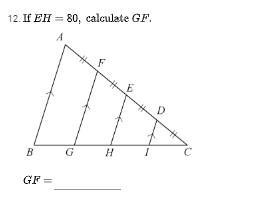 If EH = 80, calculate GF.-example-1