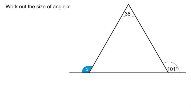 Work out the size of angle x-example-1