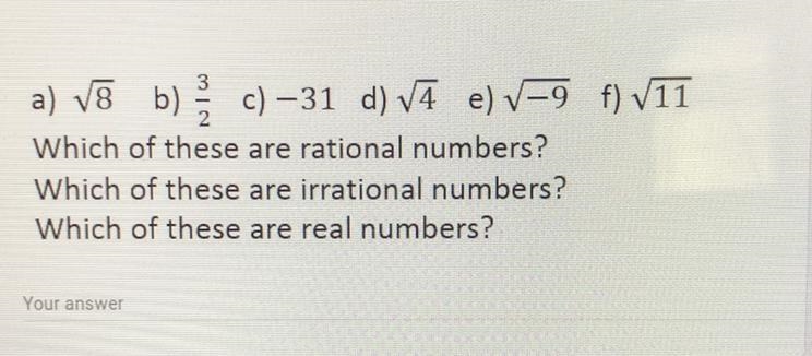 Which of these are rational number? Which of these are irrational number? Which of-example-1