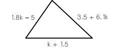 Write an expression for the perimeter of the triangle below.-example-1