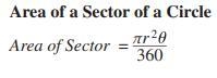 What is the area of the sector formed by RAP? The radius is 10 inches.-example-2